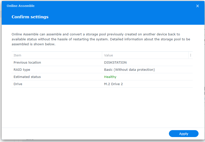 群晖 DSM7.x DS918+ DS920+ DS1821+ DS3622+ M.2 NVME硬盘创建存储插图4 群晖 DSM7.x DS918+ DS920+ DS1821+ DS3622+ M.2 NVME硬盘创建存储插图4