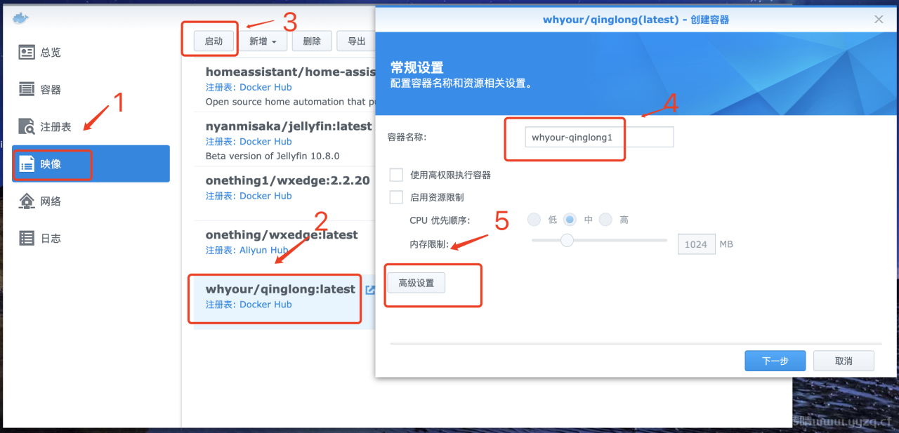 docker使用独立ip安装青龙面板
