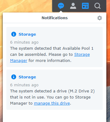 群晖 DSM7.x DS918+ DS920+ DS1821+ DS3622+ M.2 NVME硬盘创建存储插图2 群晖 DSM7.x DS918+ DS920+ DS1821+ DS3622+ M.2 NVME硬盘创建存储插图2