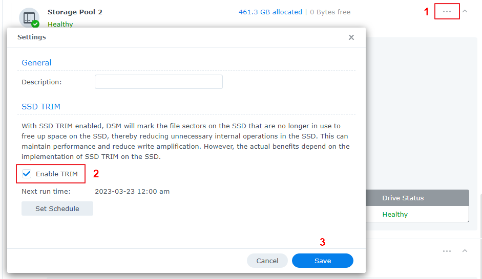 群晖 DSM7.x DS918+ DS920+ DS1821+ DS3622+ M.2 NVME硬盘创建存储插图10 群晖 DSM7.x DS918+ DS920+ DS1821+ DS3622+ M.2 NVME硬盘创建存储插图10