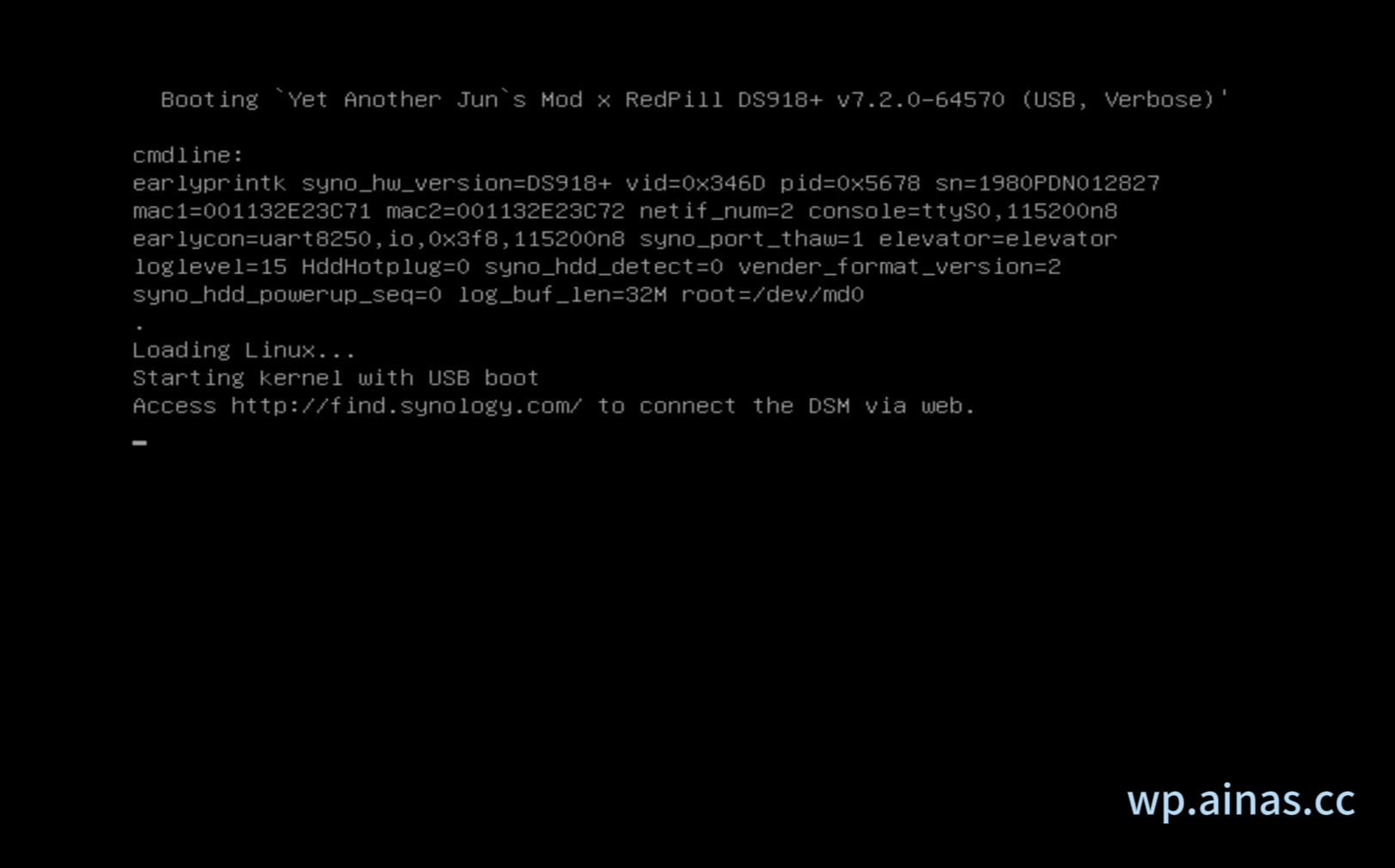 黑群晖DSM7.2安装教程
