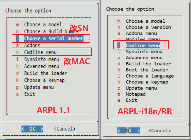 群晖7.x洗白方法2:arpl启动菜单修改